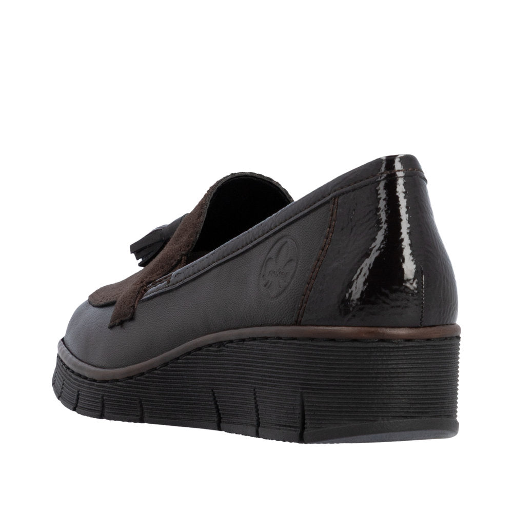 Rieker 53771-25 Slip On Brown Shoe