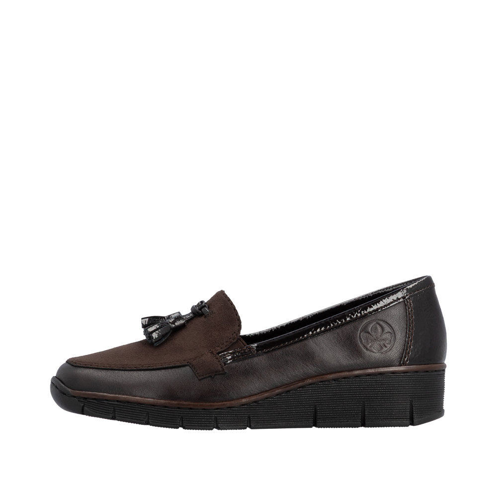 Rieker 53771-25 Slip On Brown Shoe