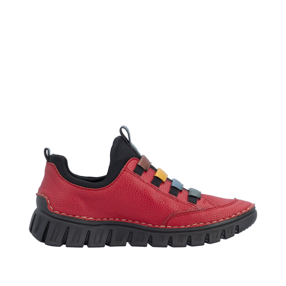 Rieker 57550-33 Red Slip On Shoe