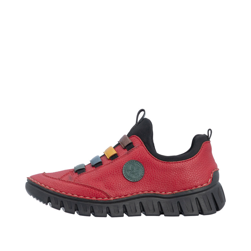 Rieker 57550-33 Red Slip On Shoe