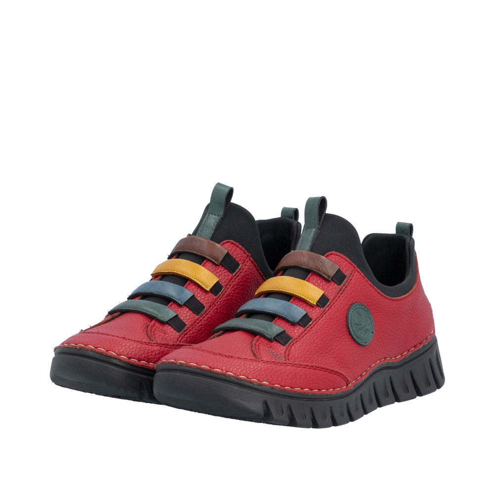 Rieker 57550-33 Red Slip On Shoe