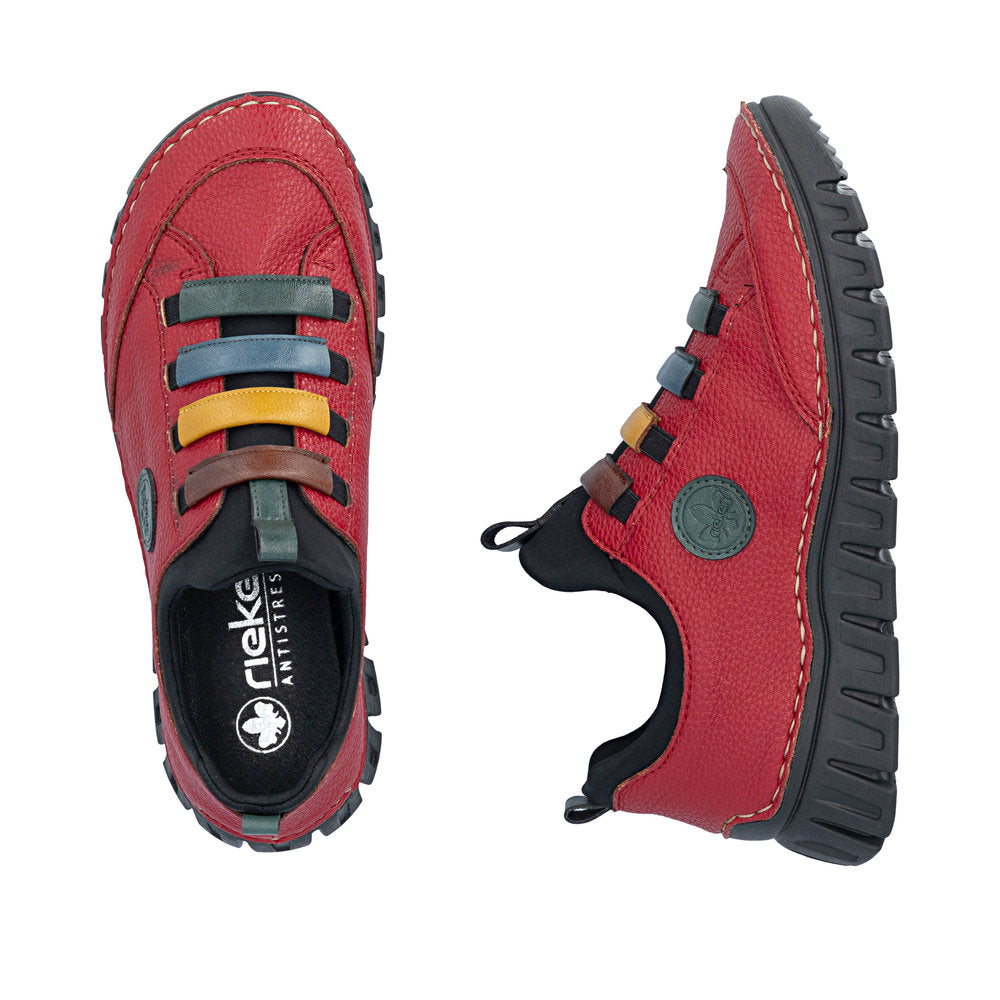 Rieker 57550-33 Red Slip On Shoe