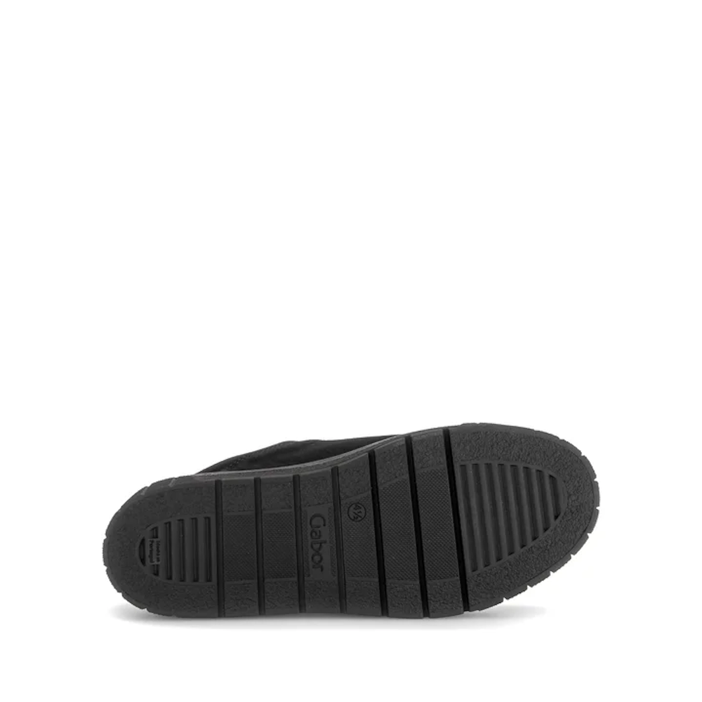 Gabor 6017.03.001 Fairway Black Suede H Fit Trainer