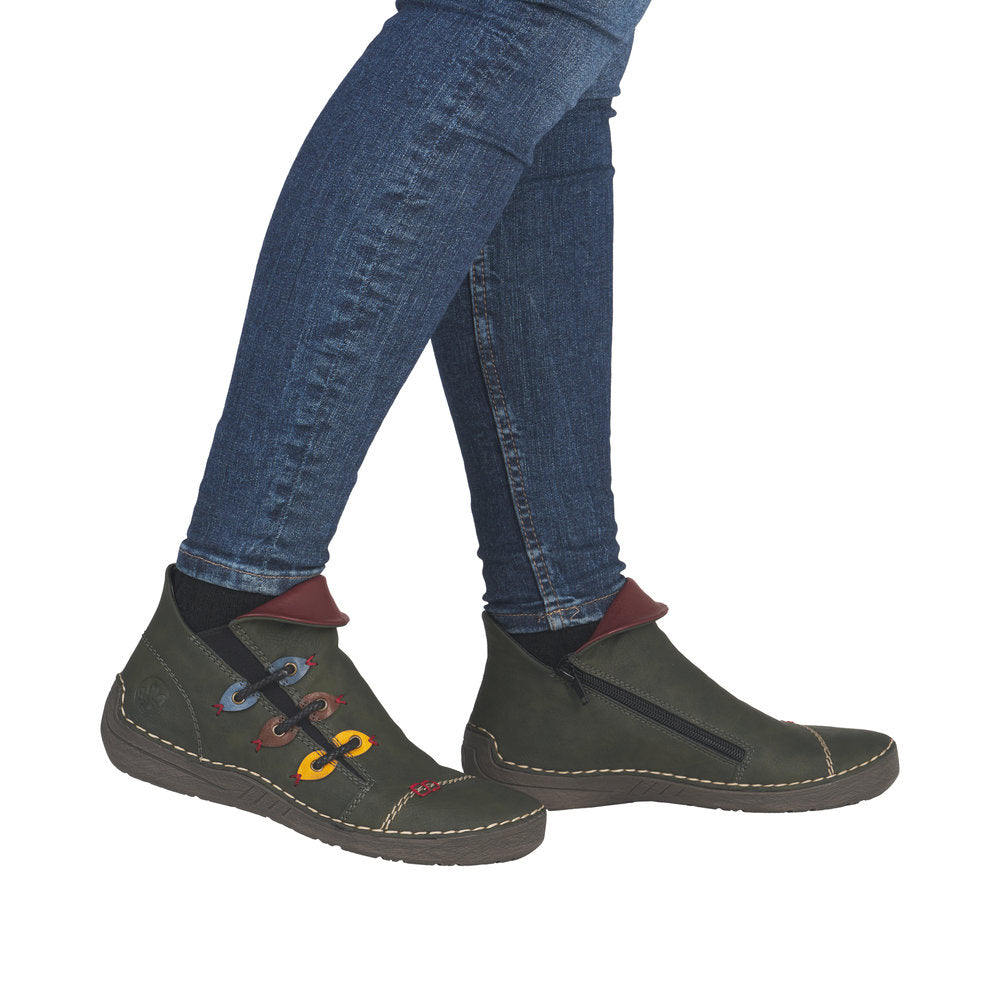 Rieker 72581-54 Zip Up Boot