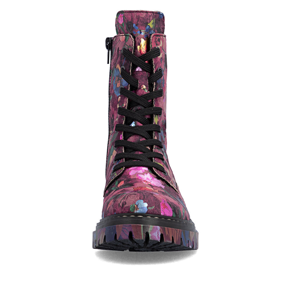 Rieker 72627-92 Floral Ankle Boots