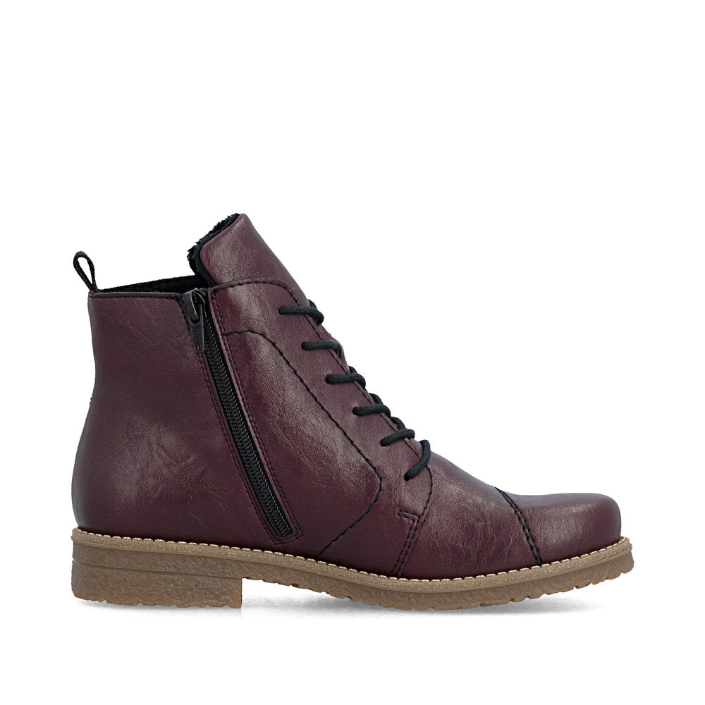 Rieker 73500-30 Zip & Lace Up Boot