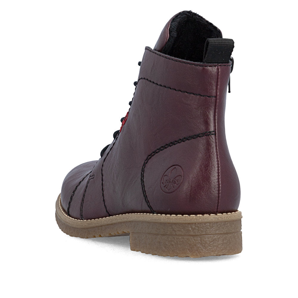 Rieker 73500-30 Zip & Lace Up Boot