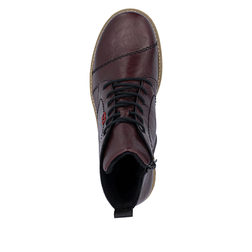 Rieker 73500-30 Zip & Lace Up Boot