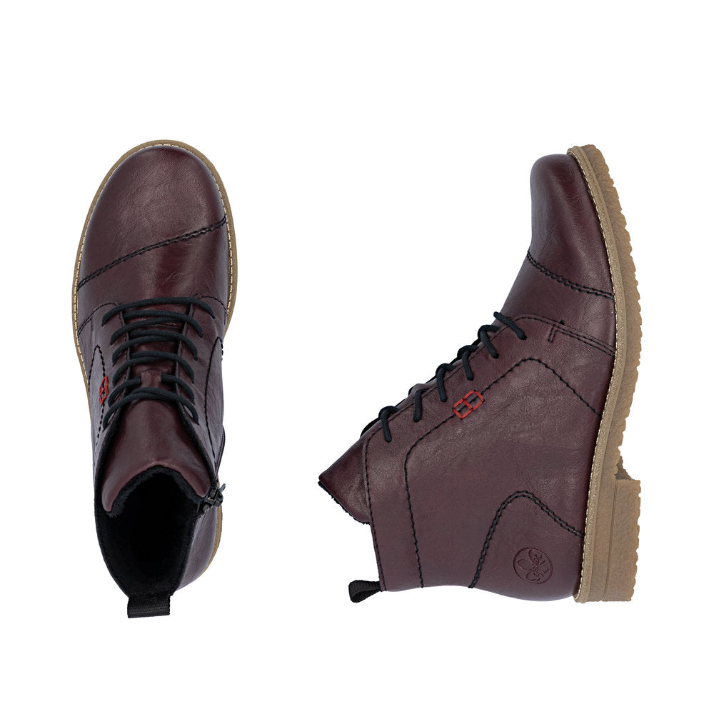 Rieker 73500-30 Zip & Lace Up Boot