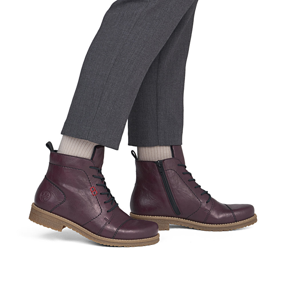 Rieker 73500-30 Zip & Lace Up Boot