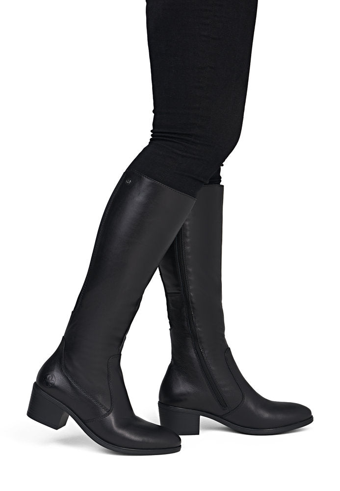 Rieker 73955-00 Black Long Boot