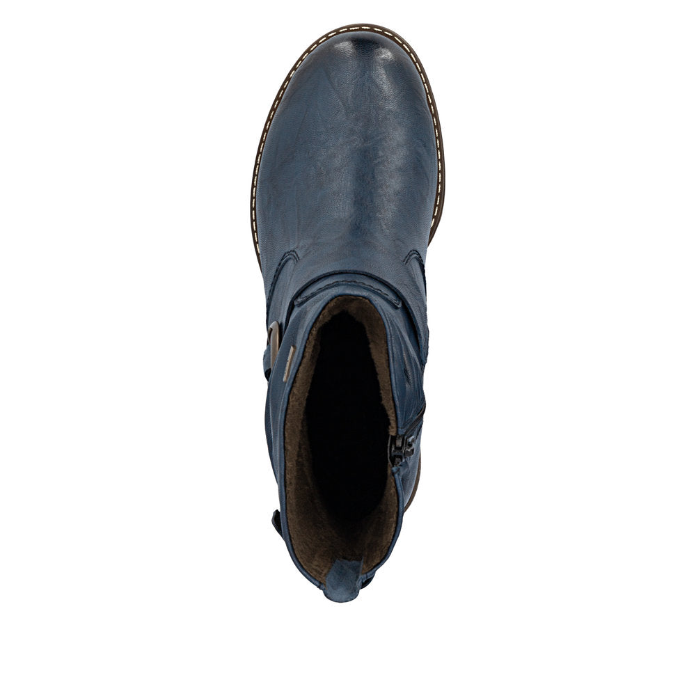 Rieker 74857-14 Blue Ankle Boot
