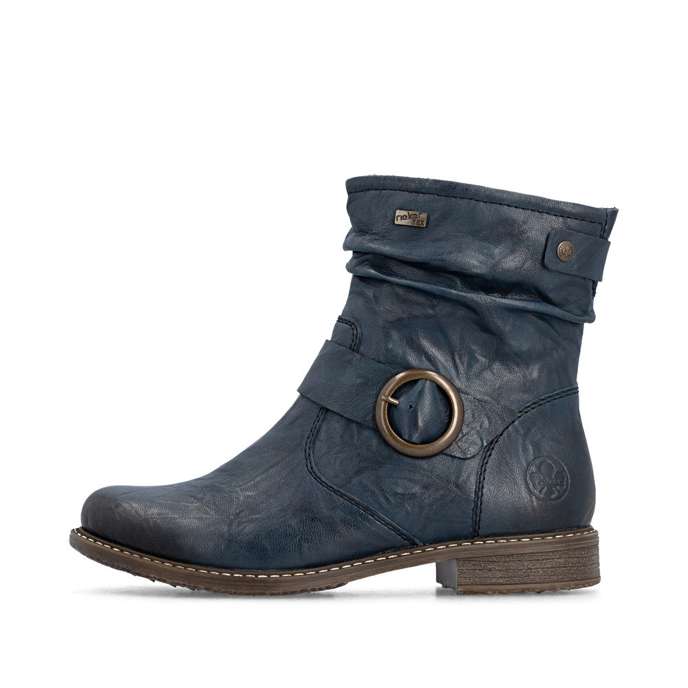 Rieker 74857-14 Blue Ankle Boot