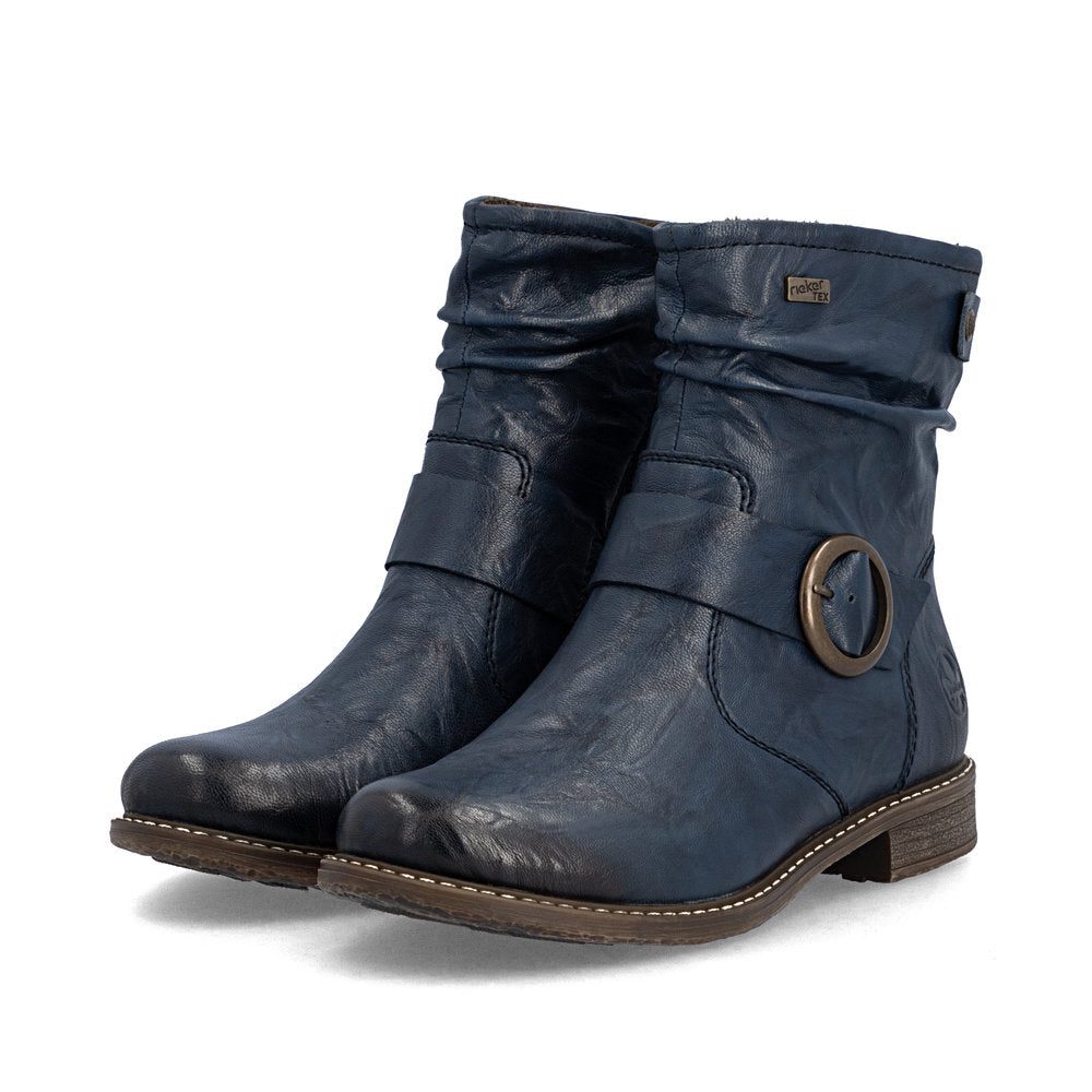 Rieker 74857-14 Blue Ankle Boot