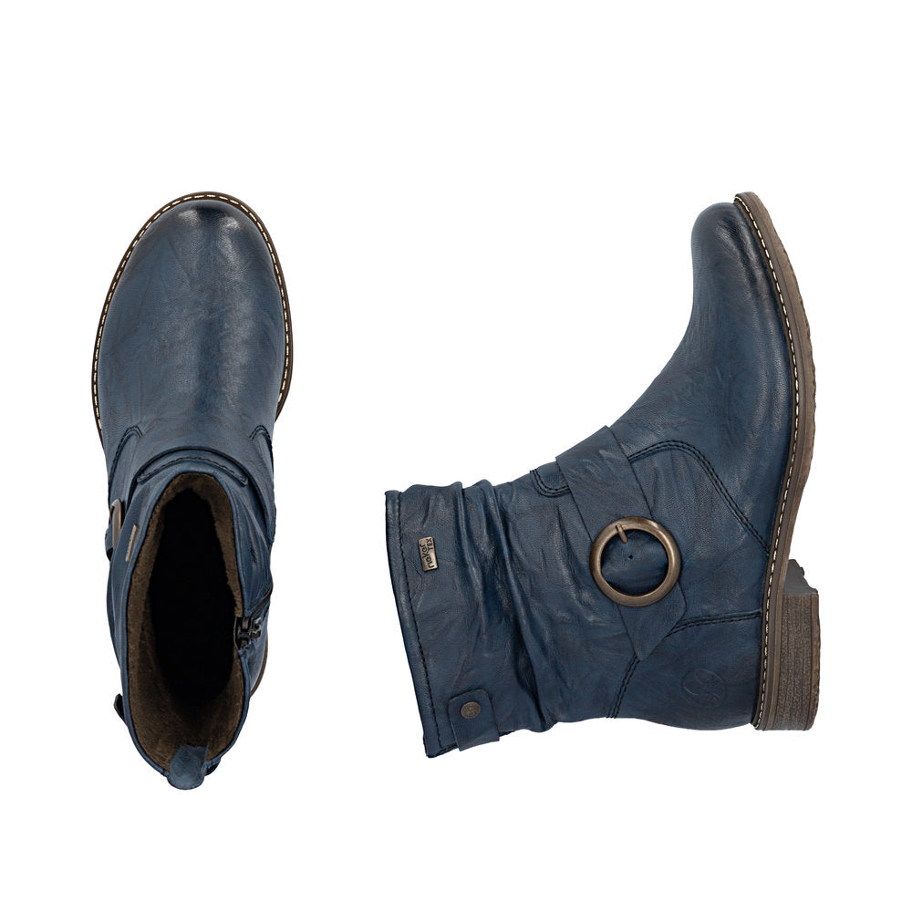 Rieker 74857-14 Blue Ankle Boot