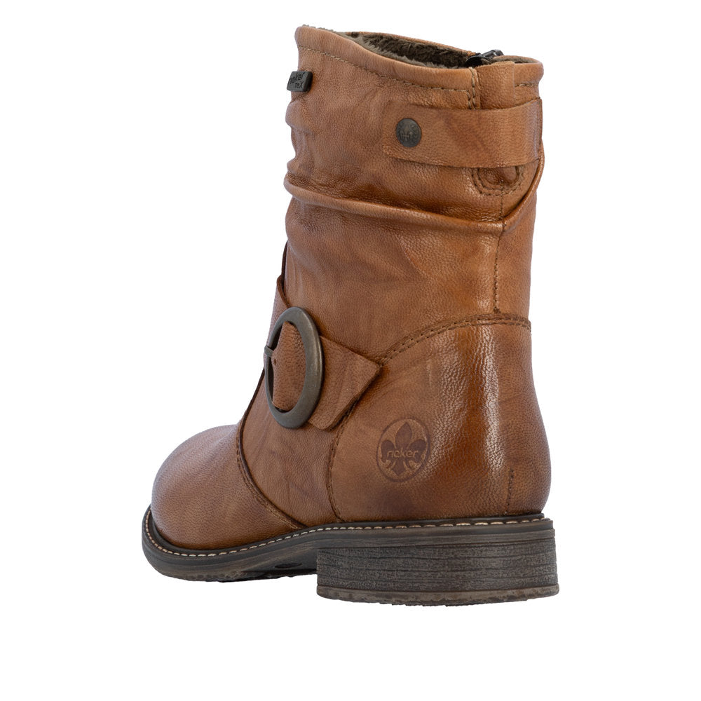 Rieker 74857-22 Brown Ankle Boot