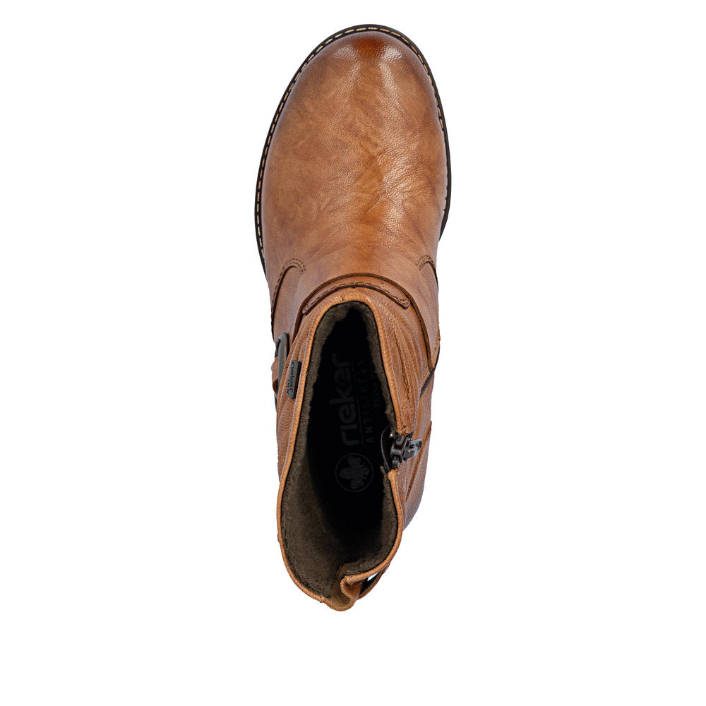 Rieker 74857-22 Brown Ankle Boot