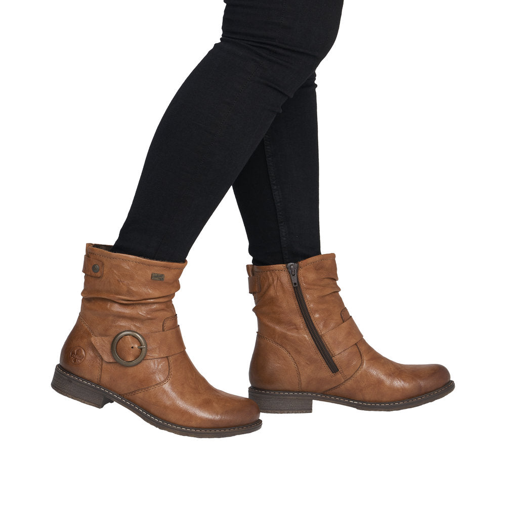 Rieker 74857-22 Brown Ankle Boot