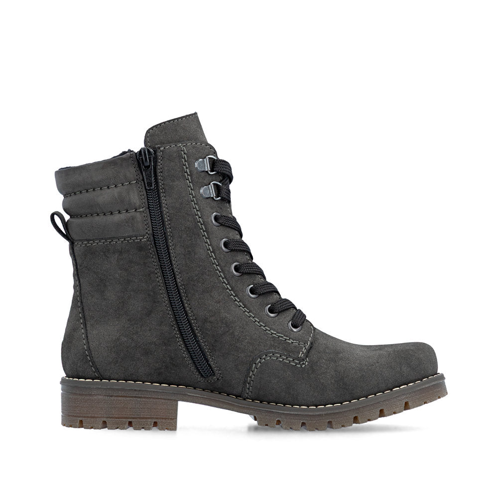 Rieker 79525-45 Lace & Zip Up Boot