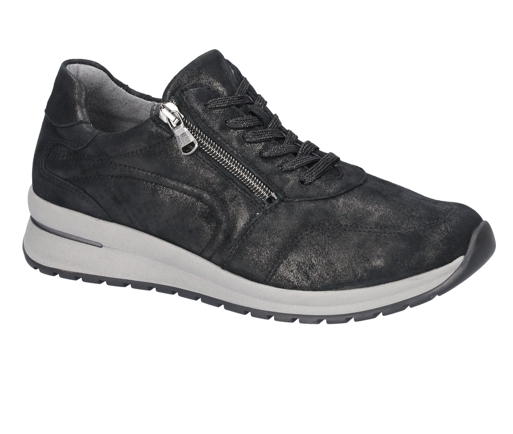 Waldlaufer H-Inessa 928002 Lace & Zip Up Casual Shoe