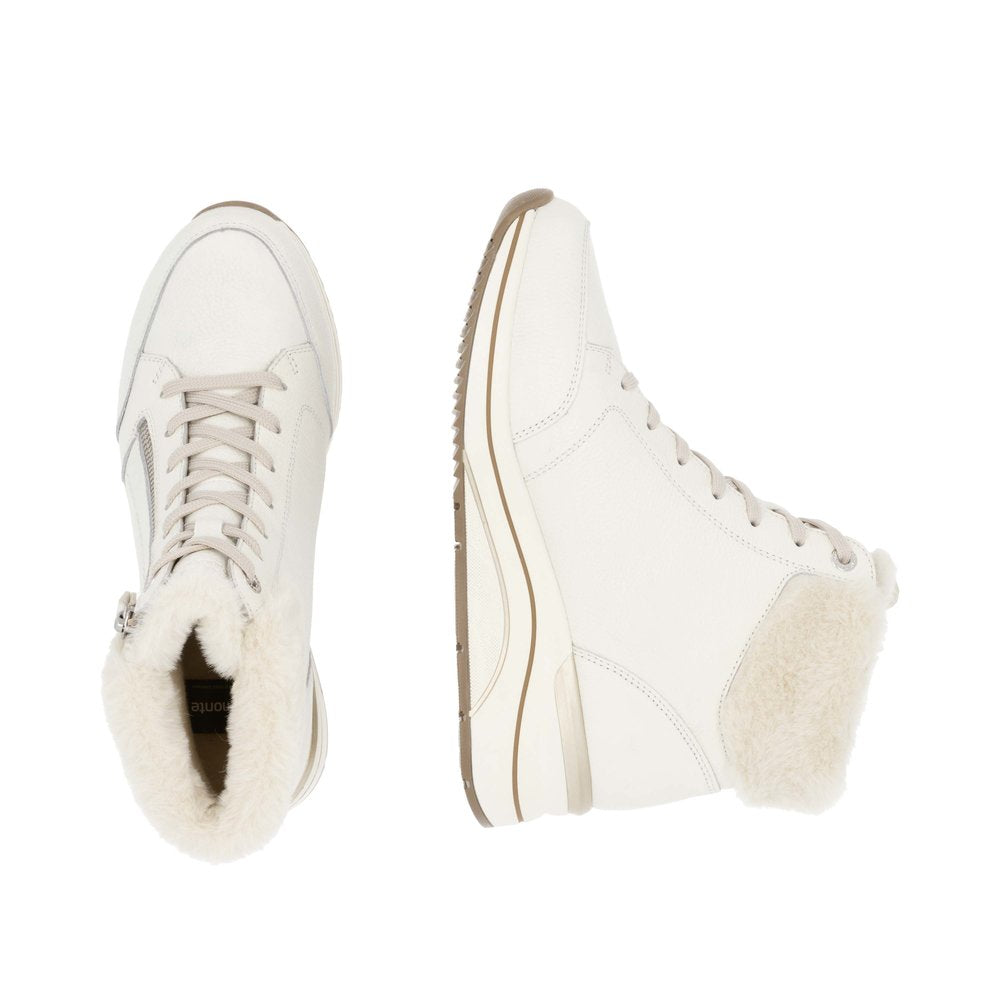 Remonte D0T77-80 Zip/Lace Up Fluffy Ankle Boot