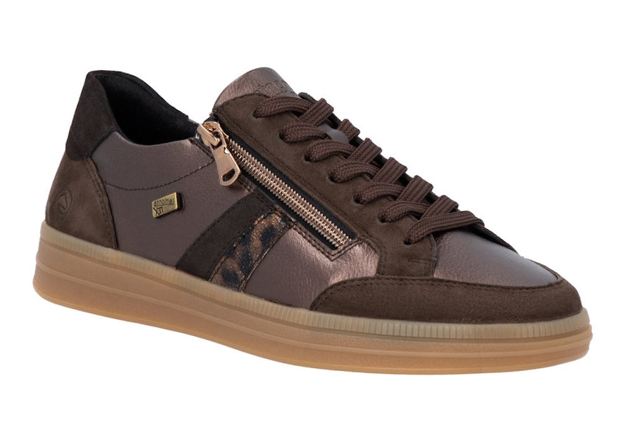Remonte D2C04-90 Lace & Zip Up Casual Trainer Shoe