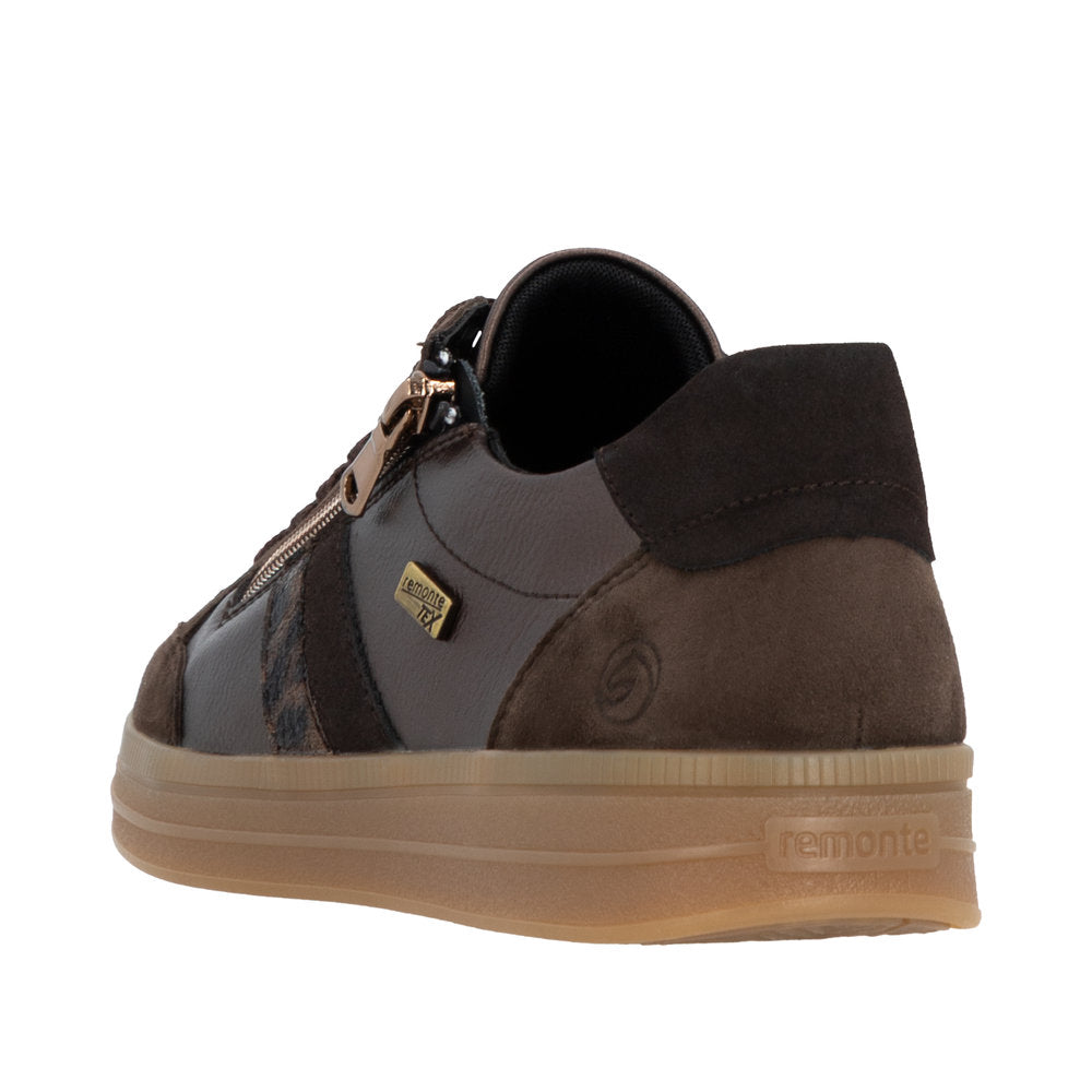 Remonte D2C04-90 Lace & Zip Up Casual Trainer Shoe