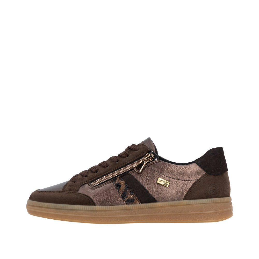 Remonte D2C04-90 Lace & Zip Up Casual Trainer Shoe