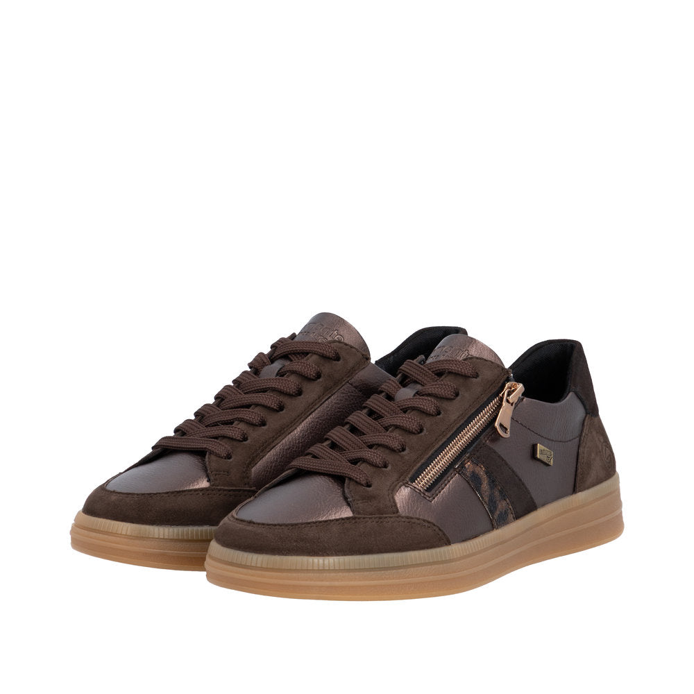 Remonte D2C04-90 Lace & Zip Up Casual Trainer Shoe