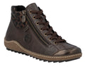 Rieker L7514-25 Brown Liv Zip Up Ankle Boot