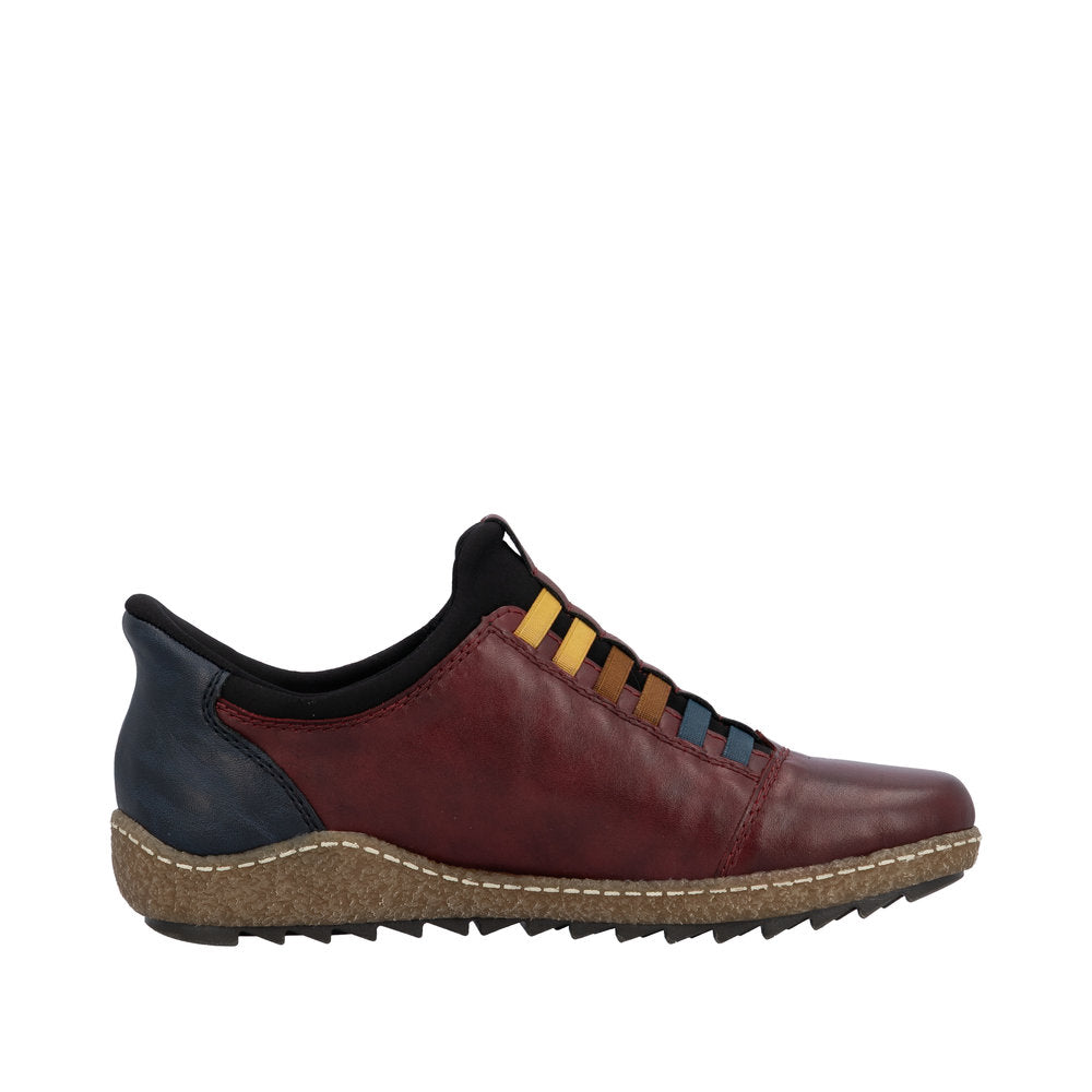 Rieker L7562-35 Liv Maroon Slip On Ready 2 Go