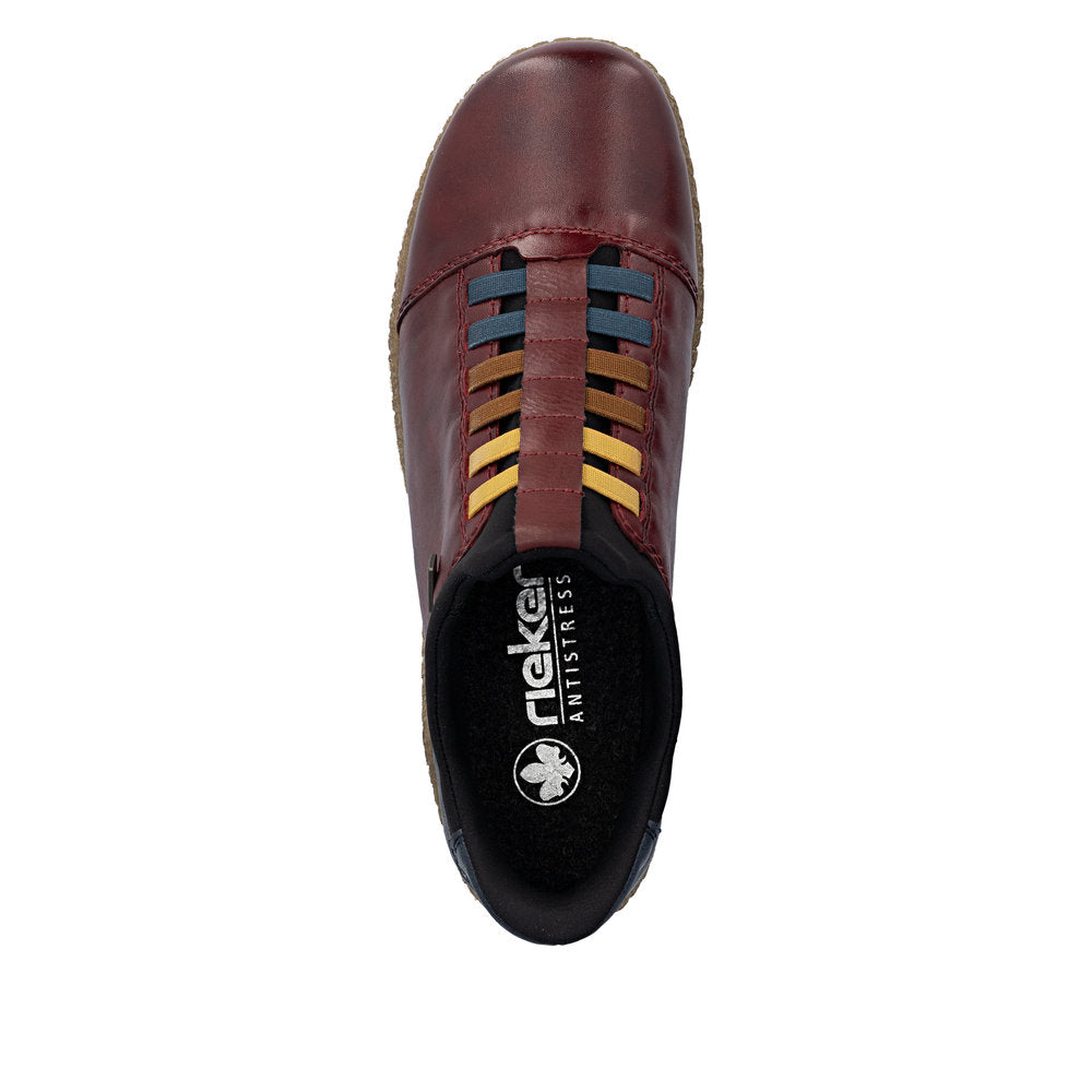 Rieker L7562-35 Liv Maroon Slip On Ready 2 Go