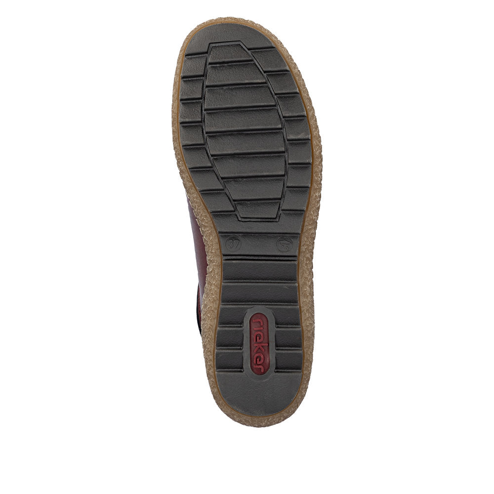 Rieker L7562-35 Liv Maroon Slip On Ready 2 Go