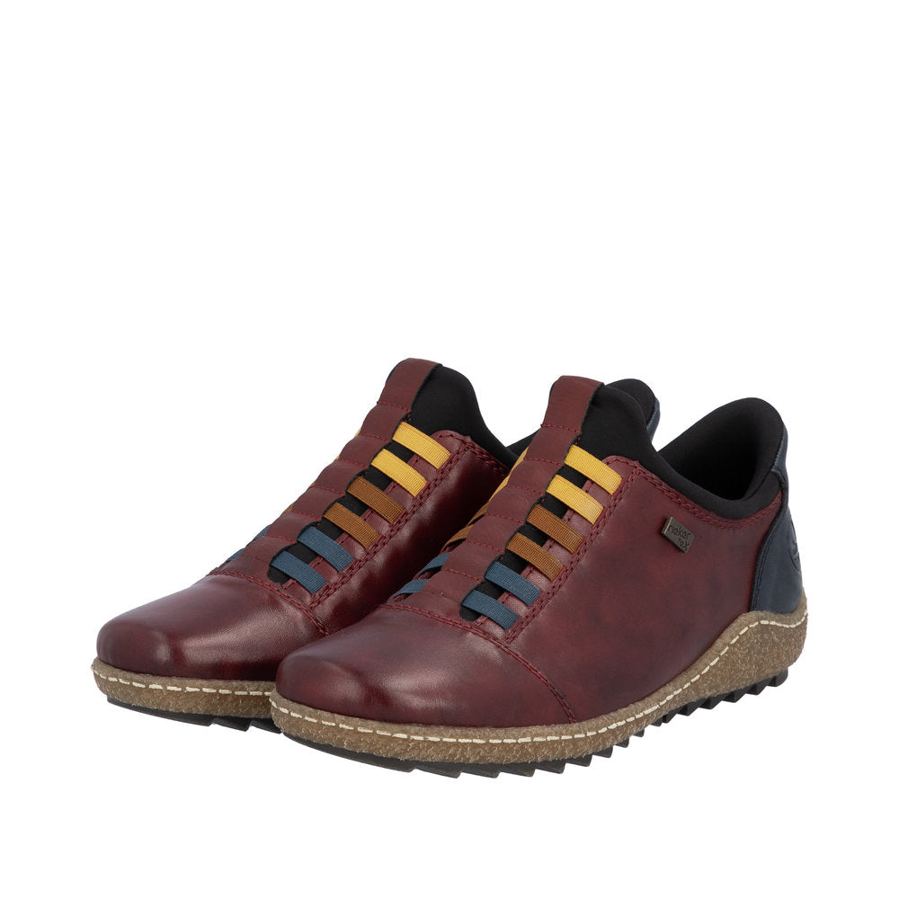 Rieker L7562-35 Liv Maroon Slip On Ready 2 Go