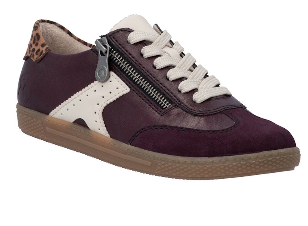 Rieker L9700-30 Lace & Zip Up Casual Shoe