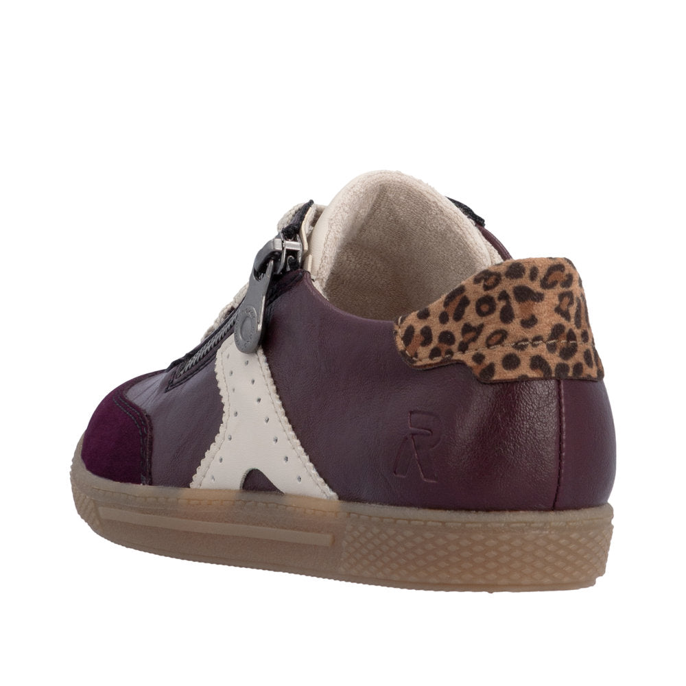 Rieker L9700-30 Lace & Zip Up Casual Shoe