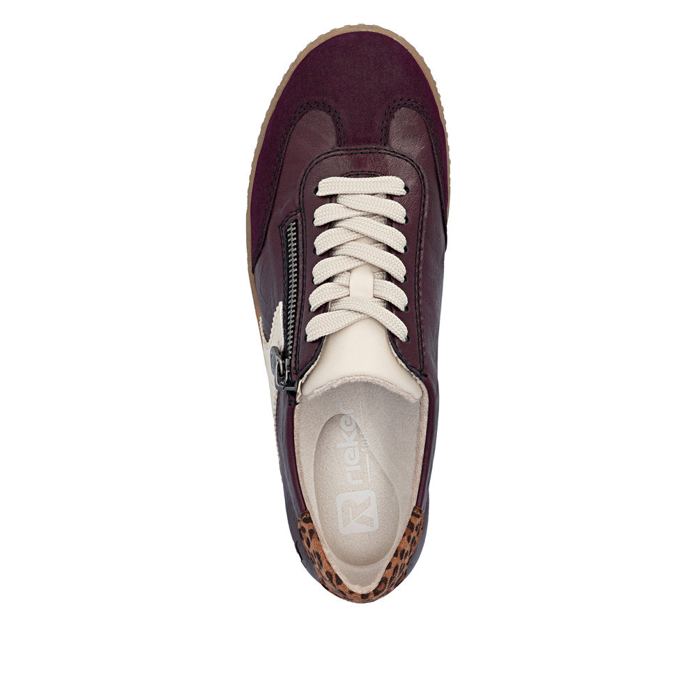 Rieker L9700-30 Lace & Zip Up Casual Shoe