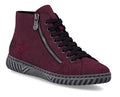 Rieker N0921-35 Red Lace & Zip Up Boot