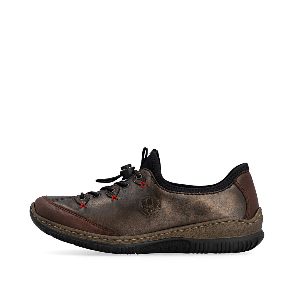 Rieker N3271-25 Adjustable Casual Slip On Shoe