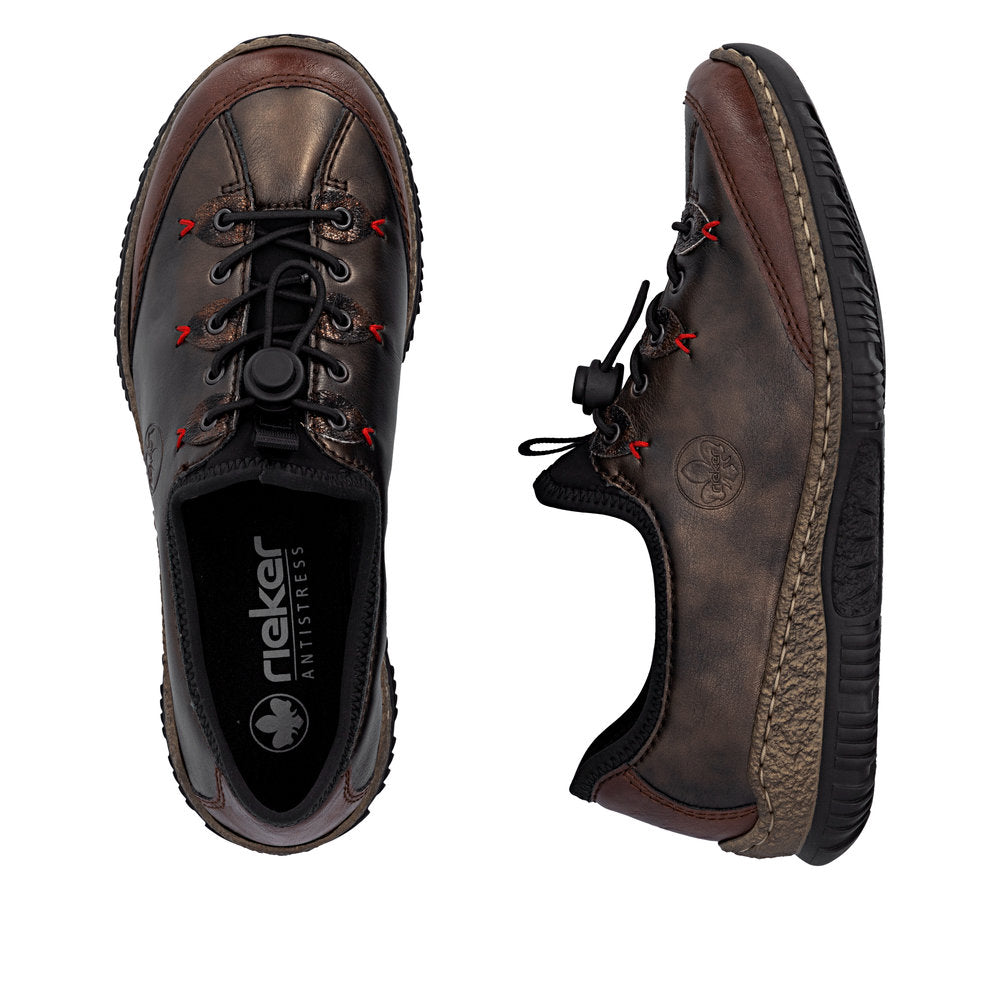Rieker N3271-25 Adjustable Casual Slip On Shoe