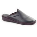 Nordikas 347 Naomi Marino/Navy Womens Leather Mule Slipper -  Updated Sole