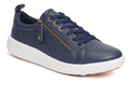 Strive Talia Denim Lace & Zip Up Shoe