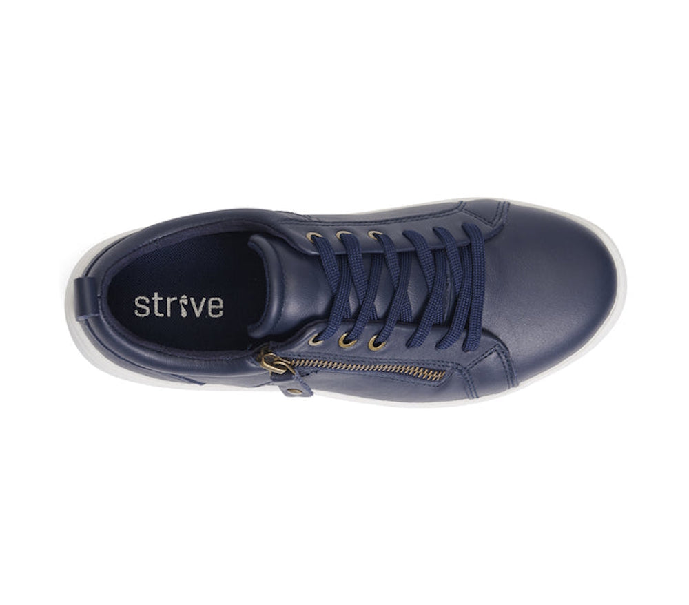 Strive Talia Denim Lace & Zip Up Shoe