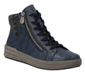Rieker X0709-14 Blue Lace/Zip Up Ankle Boot