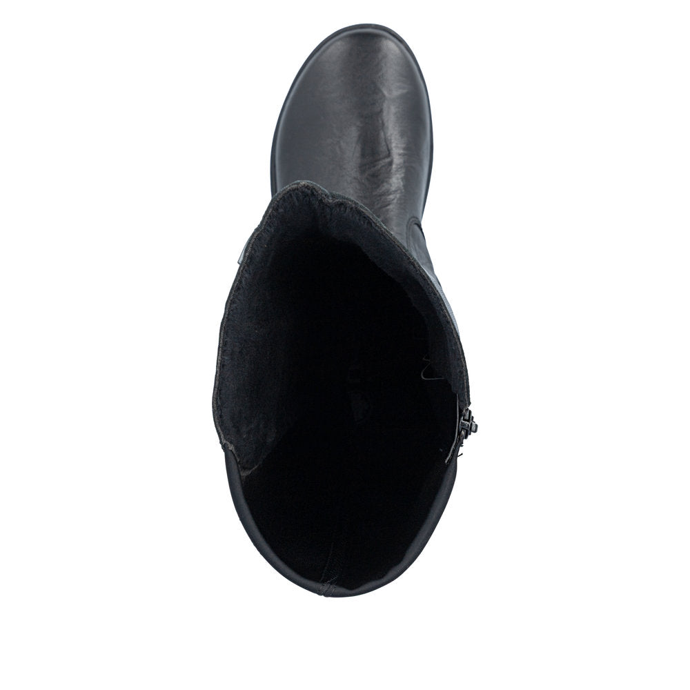 Rieker Z0067-00 Black Long Boot