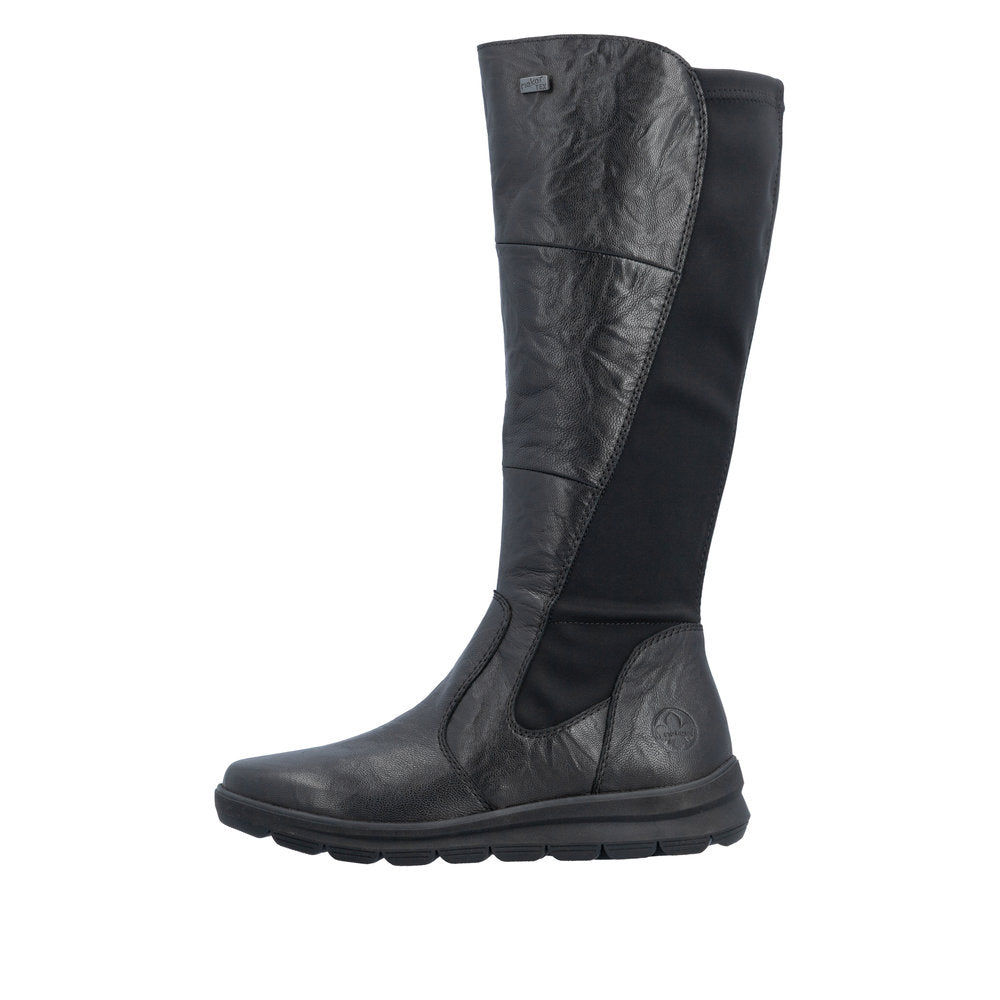 Rieker Z0067-00 Black Long Boot
