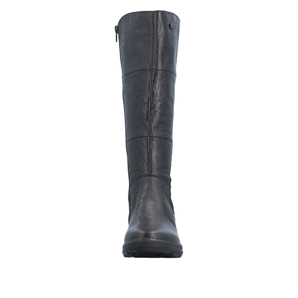 Rieker Z0067-00 Black Long Boot