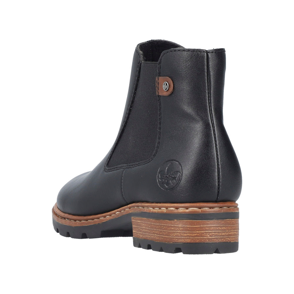 Rieker Z9354-00 Black Chelsea Boot