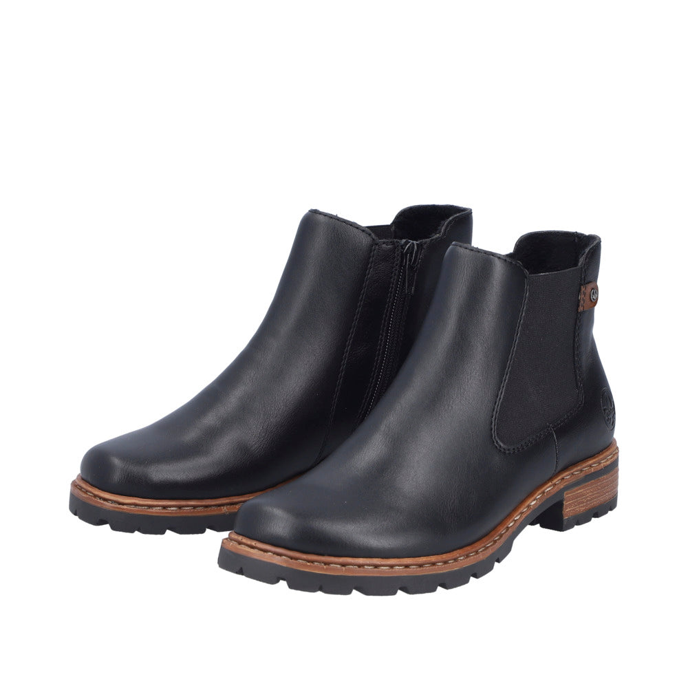 Rieker Z9354-00 Black Chelsea Boot
