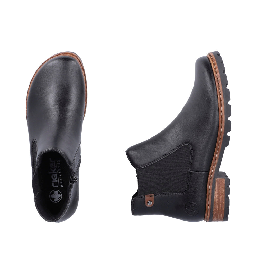Rieker Z9354-00 Black Chelsea Boot